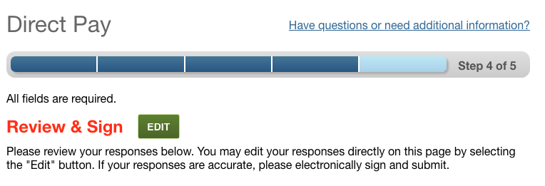 irs.gov direct pay: make payment: review and sign