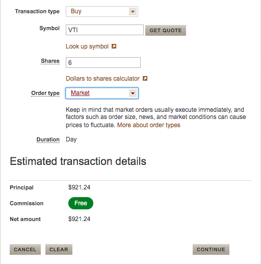 Estimated Transaction Details: Vanguard.com