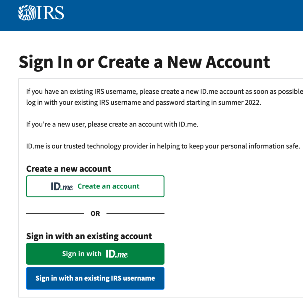 Create an account or sign in