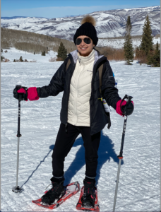 snowshoeing